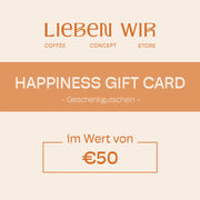 HAPPINESS GIFT CARD Geschenkgutschein