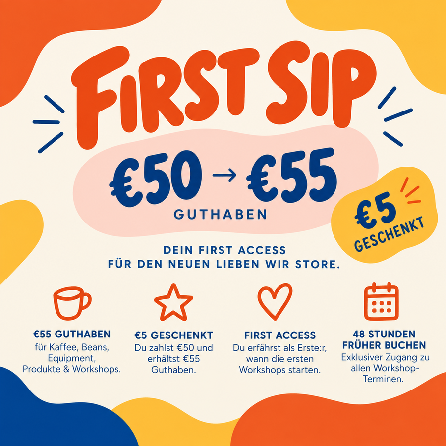 FIRST SIP - €55 GUTSCHEIN