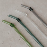 GLASSTROHHALME „CURVE“ 4er-Set, 20cm