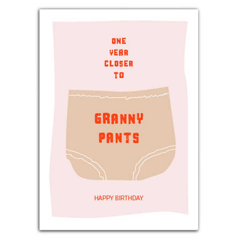 POSTKARTE "GRANNY PANTS"