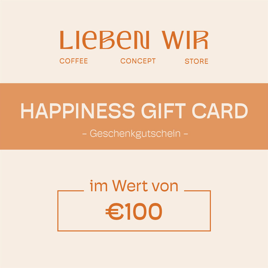 HAPPINESS GIFT CARD Geschenkgutschein